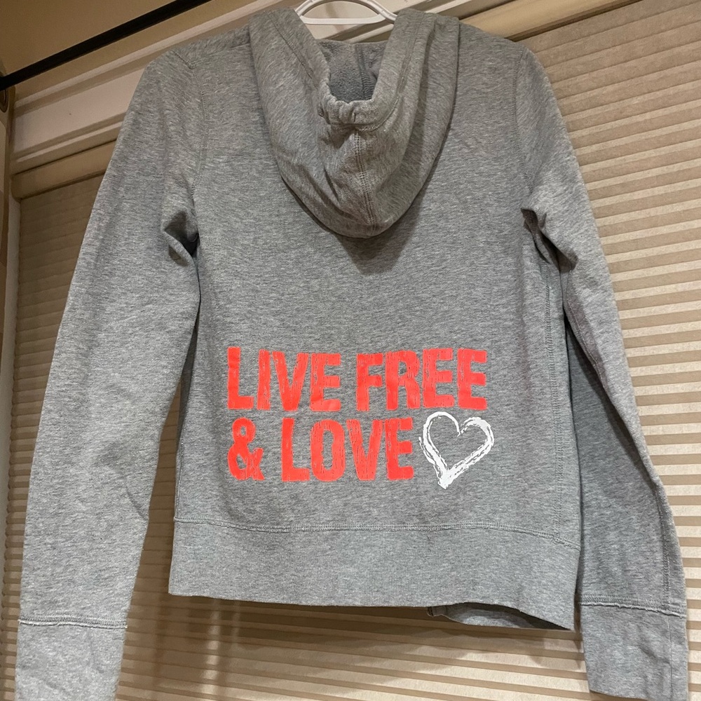 Gray Target zip up